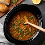 Slow Cooker Curry Lentil Soup First Image