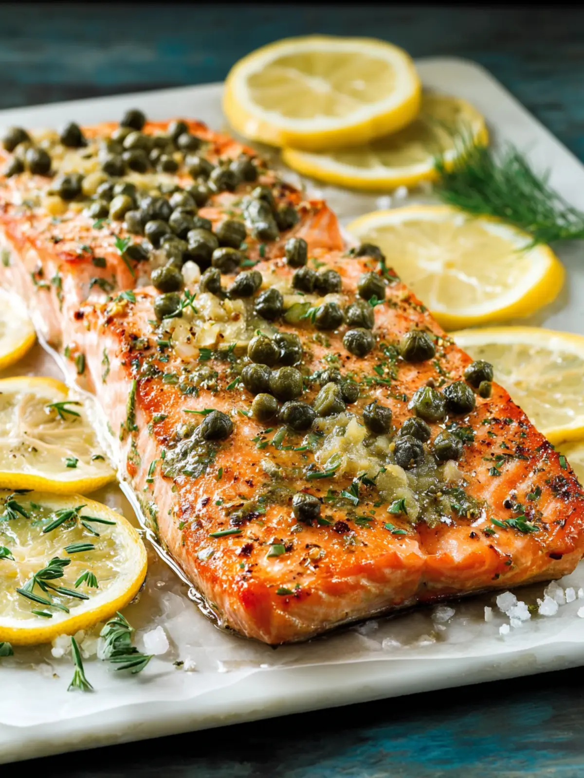 Slow Roasted Salmon: Indulgent Butter, Garlic, and Lemon Bliss