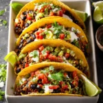 Vegetarian Black Bean Baked Taco Recipe First Image