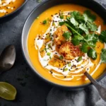 Miso Coconut Butternut Squash Soup First Image