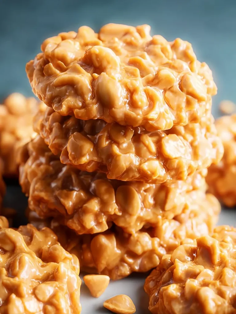 No-Bake Peanut Butter Cookies First Image