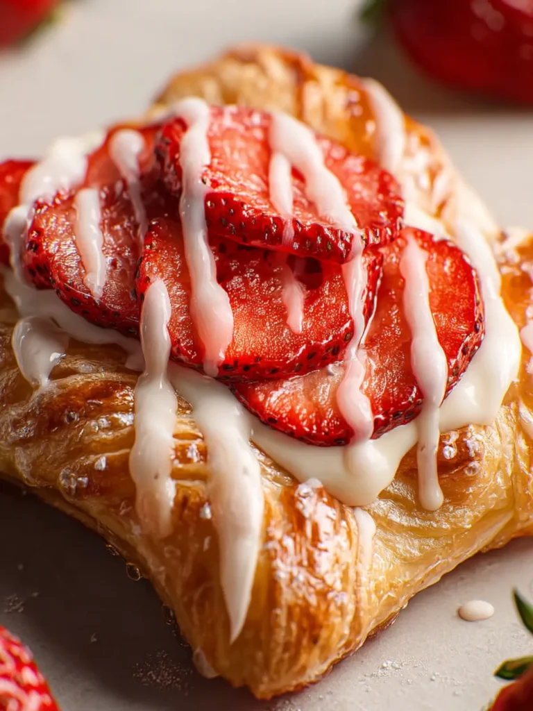 Strawberry Cream Cheese Danish First Image
