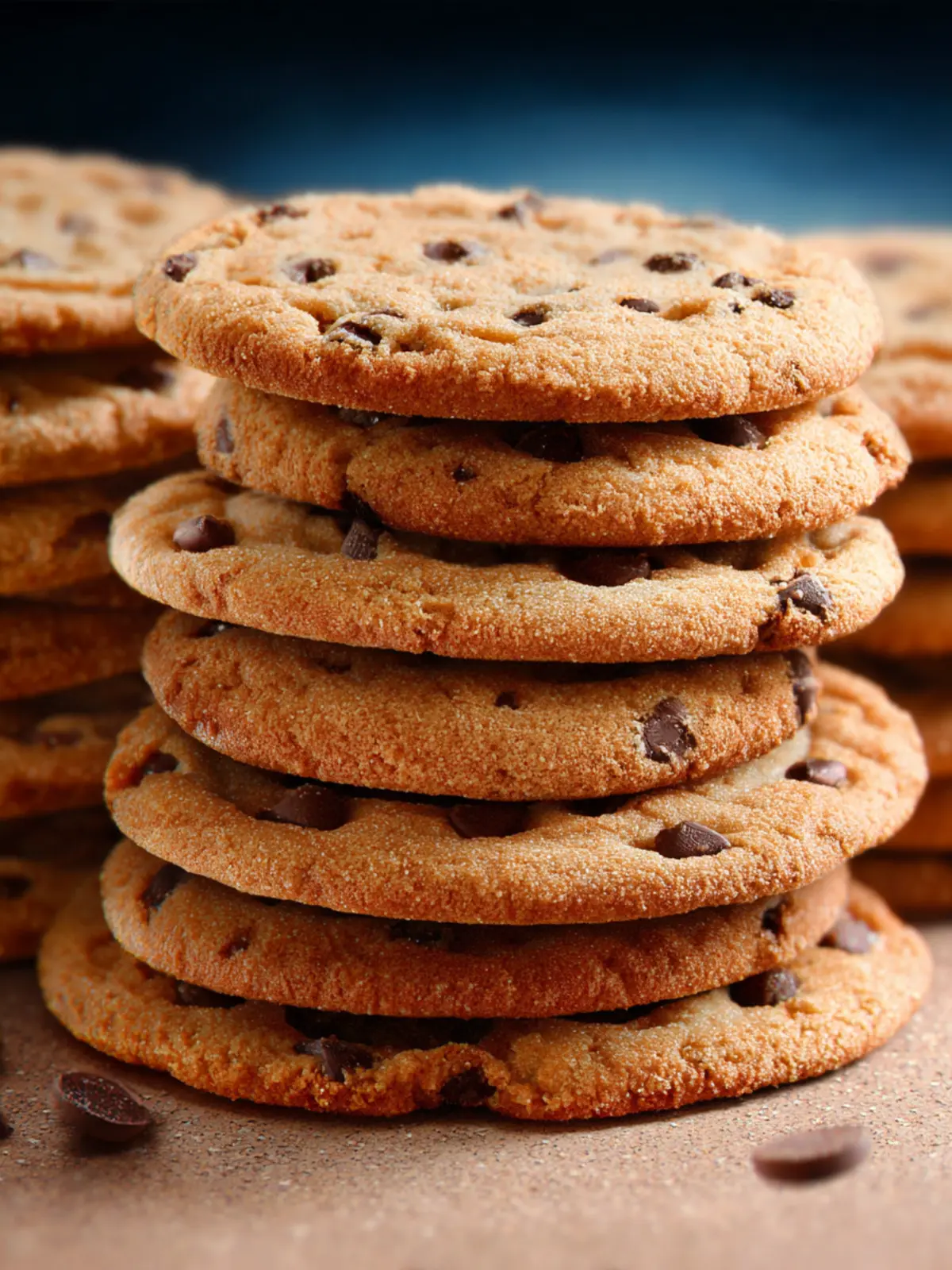 Thin Chocolate Chip Cookies First Image