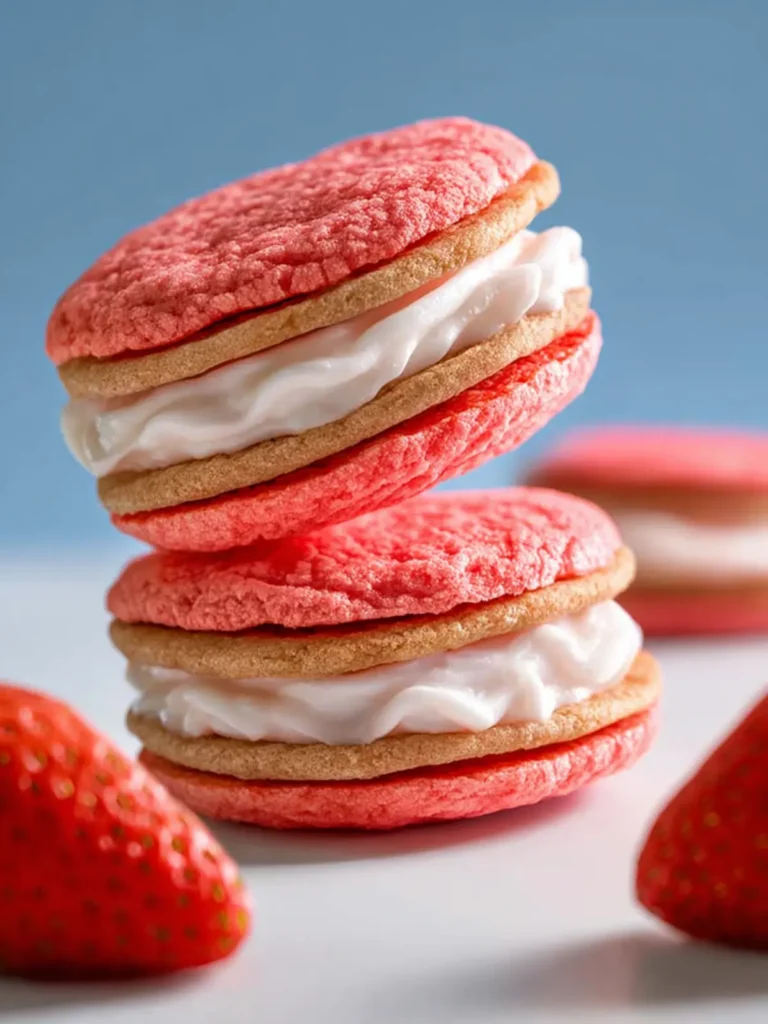strawberry sandwich cookies First Image