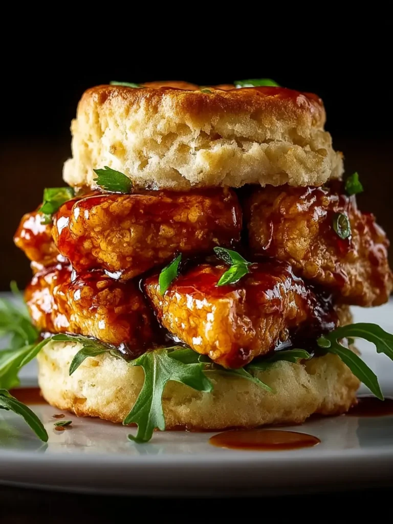Crispy Hot Honey Chicken Biscuit Sliders First Image