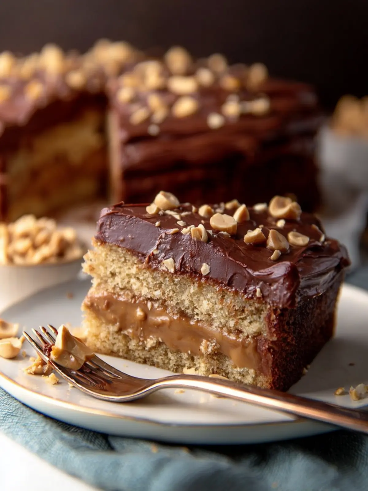 Vintage Peanut Butter Cake & Chocolate Frosting First Image